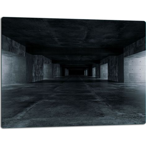 Glasschneidebrett 52x40 Tunnel schwarz (1/5)