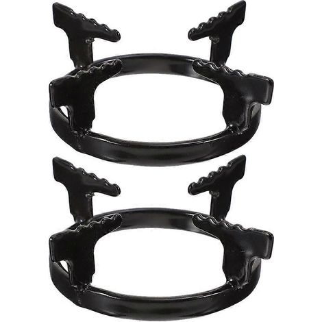 Support en fonte pour wok, compatible avec les cuisinières à gaz, assurant une cuisson stable conception portable en 2 pièces. (1/5)