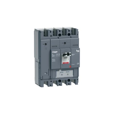 Interruttore Automatico H3 X630 Tm 4P 630A 40Ka N Reg ( Hager Cod. Hnj631De )