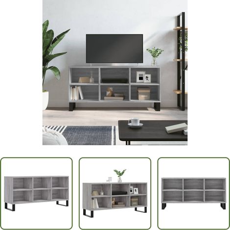 Holzwerkstoff - TV-Schrank Grau Sonoma 103,5x30x50 cm Holzwerkstoff (1/5)
