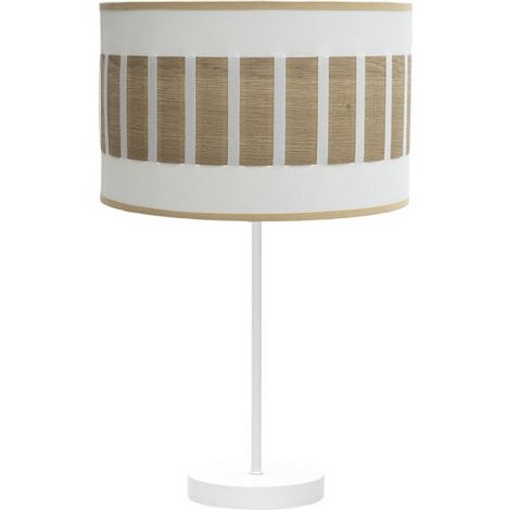 Sobremesa Alto Ivanna 1xe27 Blanco/blanco-madera Clara 62x30x30 Cm (1/2)