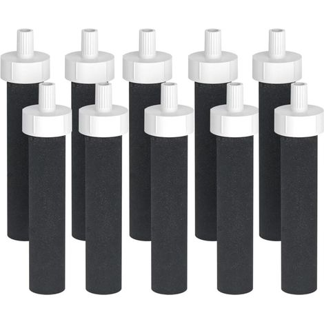 Lot de 10 filtres à eau de rechange Brita - Compatibles avec les filtres à eau Brita BB06 rigides, en acier inoxydable et pour le sport (1/4)
