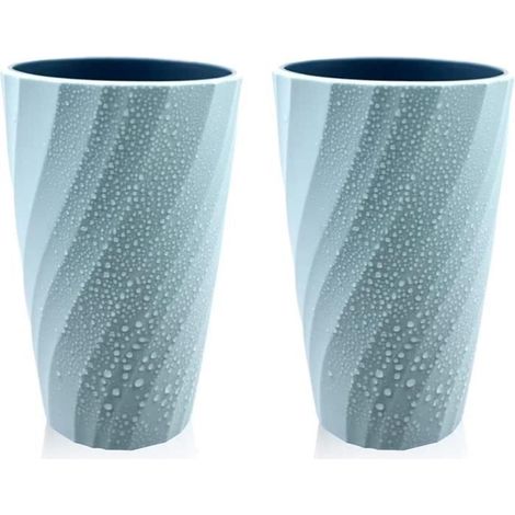 2 toothbrush holders, single and double models (light blue) (1/4)