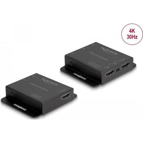 Estensore HDMI - DELOCK - 65832 - 4K 30 Hz - Cat.6 - Bianco
