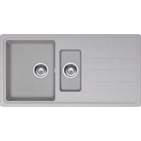 Évier Opale 651 Tectonite - platinum - 970 x 500 x 190 mm - sous-meuble 60 cm - vidage manuel - Franke (1/2)