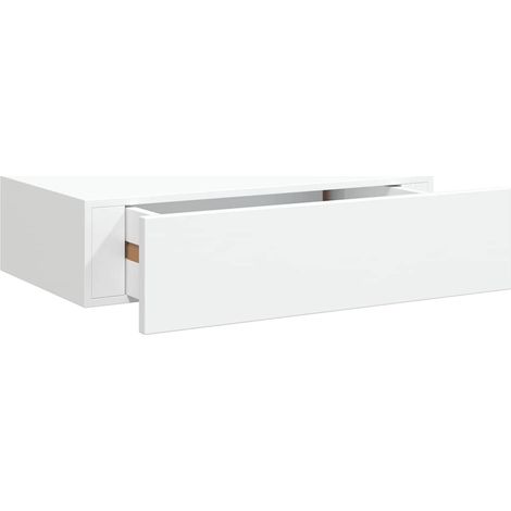 Wall-mounted Drawer Shelf White 40x23.5x10 cm MDF vidaXL (1/5)