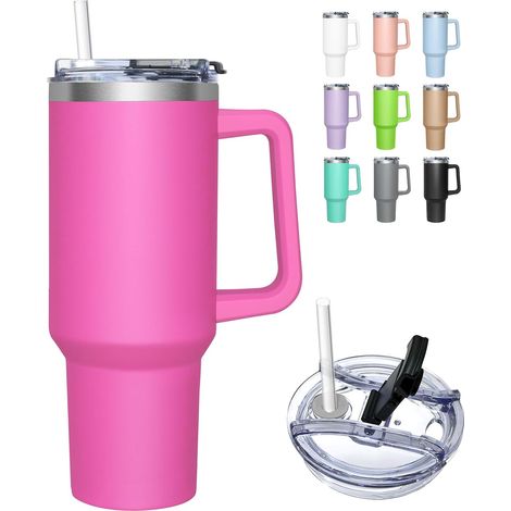 Isolierbecher – 1 Stück – Edelstahl – 24 Stunden Doppelisolierung – Ideal für Reisen, Büro und Sport – 1180 ml, Schwarz (1/5)