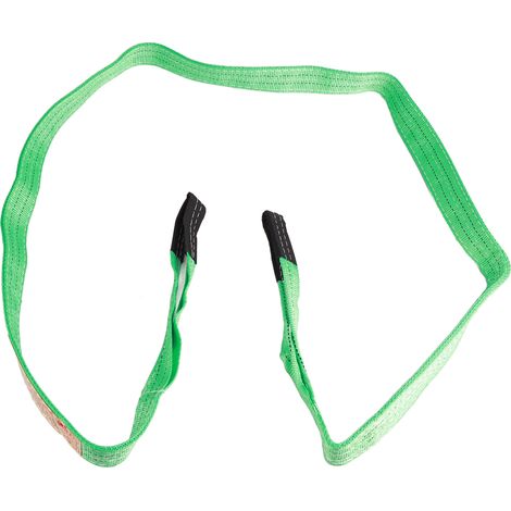 Élingue de levage plate 2T, 3 mètres, en polyester haute résistance, accessoire de grue pour levage, sangle de manutention robuste. (1/5)