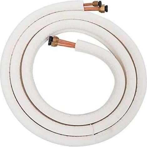 Catherine – Tuyau en cuivre isolé pour climatiseur 3 mètres – Raccords 1/4 et 3/8 pouces – Conduction thermique optimale – Pièce de rechange durable (1/5)