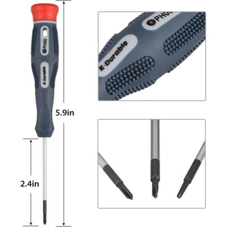 Tournevis De Précision - Triwing Y00 Y2.0 Et Cross Wing Ph2.0 - Pour Réparation Console Switch Et Joy-Con - Lot De 4 (1/4)