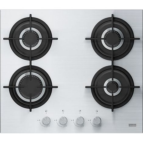 Franke Crystal Steel Pro FHCR 604 4G HE XA C. Colore del prodotto: Acciaio inox, Posizionamento dell'apparecchio: Da incasso, Dimensione della larghezza del piano co... - FHCR6044GHEXAC - 106.0496.075 (1/3)