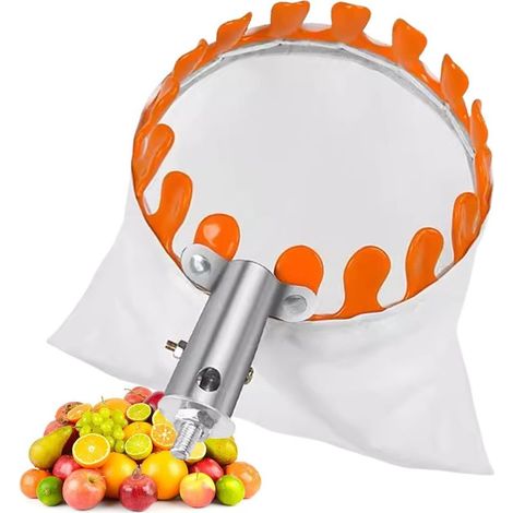 Cueille-Fruits avec collecteur - en métal léger - avec Sac en - Outil de récolte de Fruits Portable pour Le Jardin, Le Jardin fruitier et la Ferme - 24 x 18 x 15 cm (1/5)