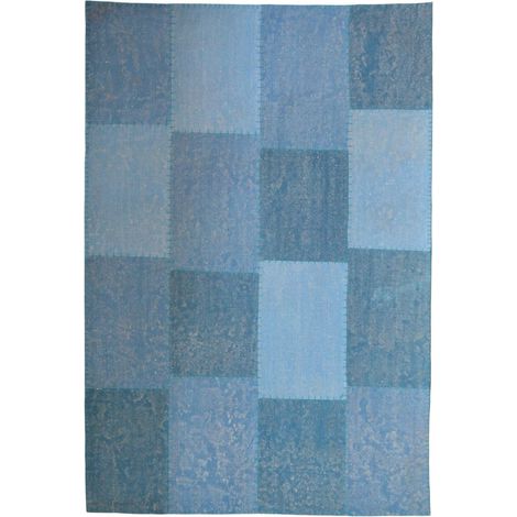 Tapis fait main 110 lyrical multicolore bleu - 120 x 170 cm