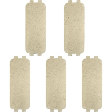 Lot de 5 couvercles de guide d'ondes pour micro-ondes - Tranches de mica, feuilles de mica, pièce de réparation pour four à micro-ondes - Accessoires d'isolation thermique (12,6 x 4,6 (1/5)