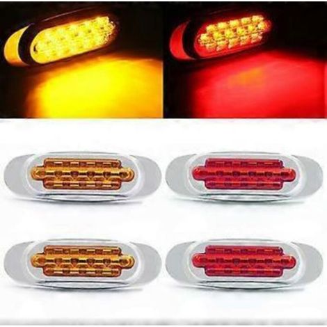 feux de position latéraux à LED pour camion, remorque, fourgonnette, bus, 12V-24V (1/5)