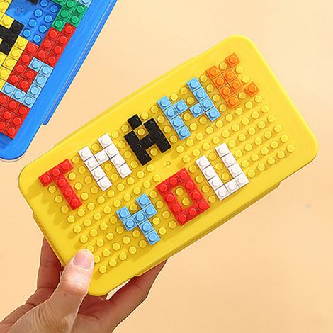 Kreative DIY-Bento-Box, Lunchbox, Picknickbox, Salatbox für Kinder, Obstbox, gelber Deckel (1/5)