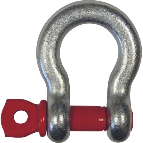 Manille lyre H.R. galva cmu 1000 kg axe à oeil 3/8 LEVAC - 5210C