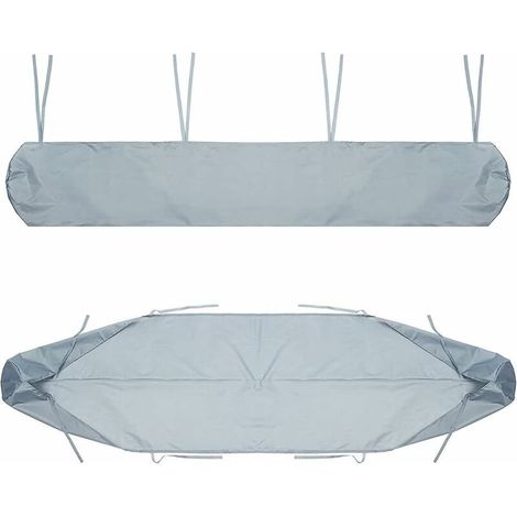Sac de Protection pour Store Banne, 2m Housse de Protection Anti-poussière pour auvent de terrasse Gris Housse de Rangement pour auvent de terrasse, Protection imperméable en Hiver