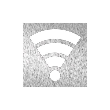 Pictogramme en Acier Inoxydable "Wi-Fi" - Fricosmos (1/2)