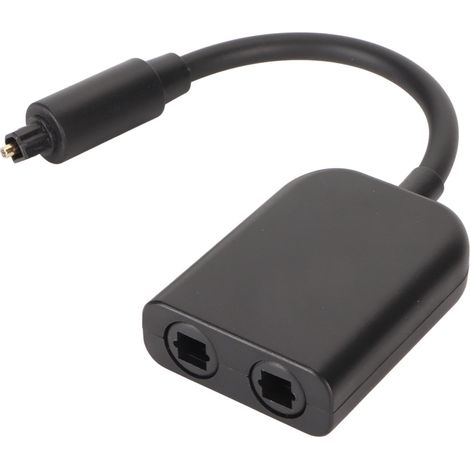Répartiteur optique 1 entrée 2 sorties mâle vers femelle, fibre optique 6 cœurs, convertisseur audio pour PS3, Xbox One S, CD et DVD (1/5)