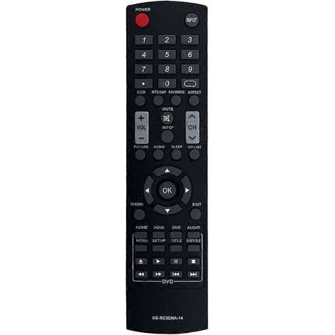 Ersatzfernbedienung NS-RC9DNA-14 für Insignia-Fernseher NS-28DD310NA15, NS-32DD310NA15, NS-32DD220NA16 und NS-32DD200NA14 (1/5)