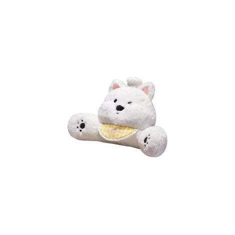 Cuscino di peluche a forma di cane per la lettura e il supporto lombare, adatto per letto, sedia da ufficio, sedile auto e scrivania, offre un comodo sostegno per la schiena - Crezuo