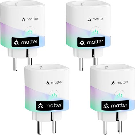 Prise Connectée 16A WiFi Suivi Consommation Compatible Home Alexa Google Home Économie Énergie Commande Vocale (1/5)