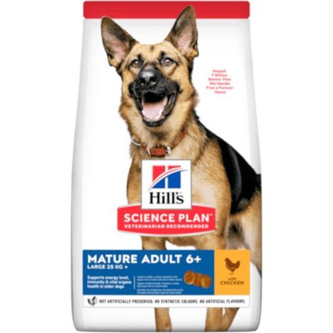 Hills Dog Science Plan Mature Adult 6+ Large Breed Pollo - Sacco 12 Kg -