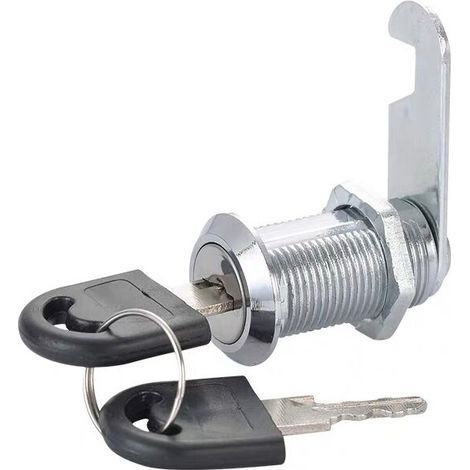 4pcs Cam Lock Barrel 25mm Mailbox Drawer Cupboard Lock - Zinc Alloy Cam Lock Silver