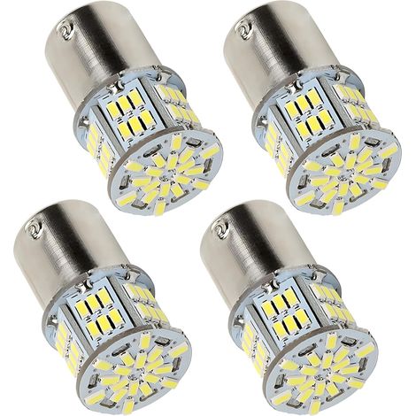 Ampoule LED Voiture, 4 Pcs 1157 Blanc 6500-7000K P21/5W 12V, Feu de Stop et Veilleuse LED pour Voiture, Moto, RV (1/5)