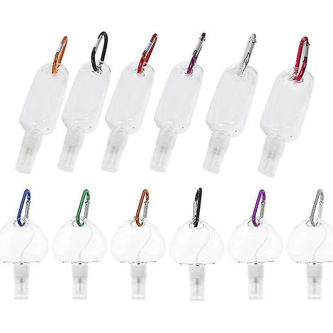 12er-Pack Handwaschflaschen mit Haken (1/3)