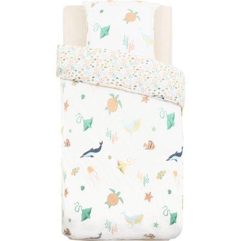 Orta coton 140x200 cm set letto per bambini con animali marini - Atmosphera créateur d'intérieur