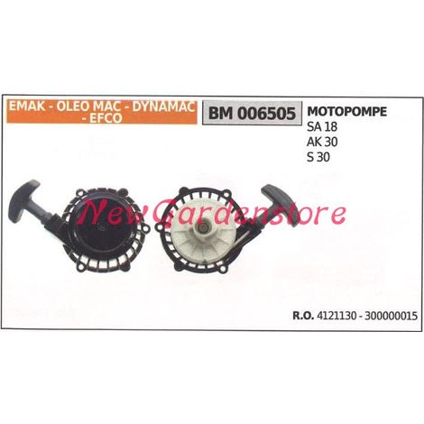Messa in moto EMAK motore motopompa SA 18 AK 30 S30 006505