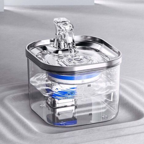 Trinkbrunnen für Katzen Automatischer Trinkwasserspender für Katzen aus Edelstahl 2L Ultra-leiser Trinkbrunnen für Haustiere Trinkbrunnen für Hunde Wassernapf für Katzen oder p (1/4)