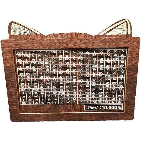 Coffre-fort en bois pour économies, tirelire avec compteur, tirelire en bois pour enfants, A (1/5)