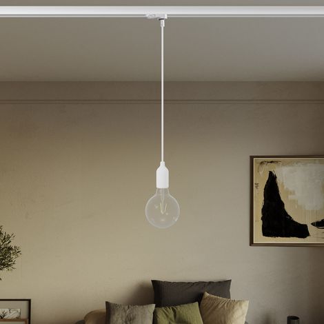 Creative Cables - Suspension sur rail en silicone avec câble textile - Ampoule non incluse (1/5)
