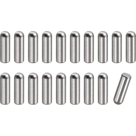 5 x 15 mm Dowel Pins, 20pcs 304 Stainless Steel Round Flat Head Chamfered Terminal Dowel Pin Wood Bunk Bed Shelf Pegs Support Shelves Tie Elements (1/5)