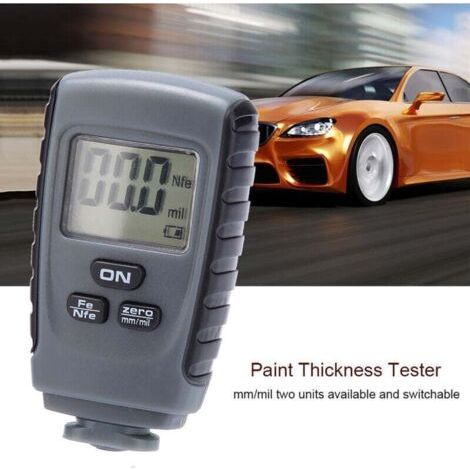 Mini testeur d'épaisseur de peinture à écran LCD numérique, jauge de mesure de revêtement de voiture, outil de Test (1/4)