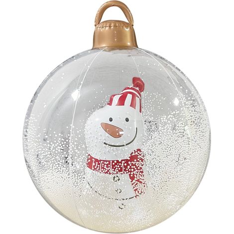 Boule De Noël Gonflable - 60 Cm - Pvc Extérieur Résistant - Décoration De Jardin Et Porche - 1 Pièce (1/5)