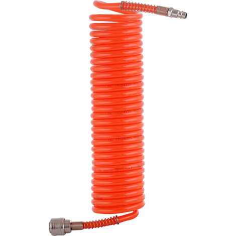 Tubo flessibile a spirale da 15 m, tubo pneumatico 6,5x10 mm per compressore da 10 bar (1/5)