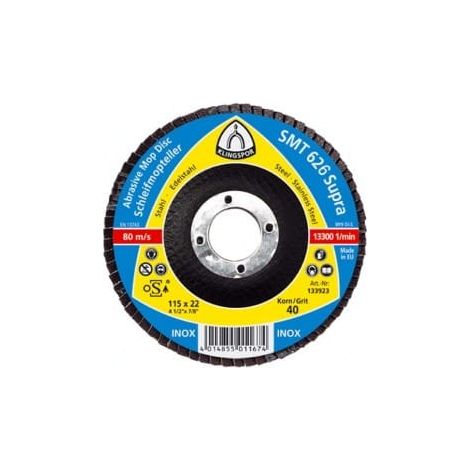 RUOTA LAMELLARE CONVESSA KLINGSPOR SMT626 SUPRA 125mm gr. 40