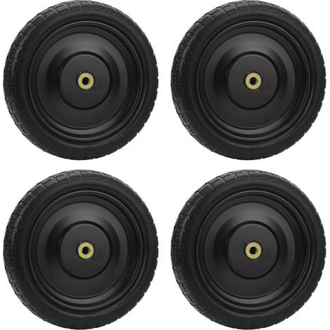 4pcs 13 inch Solid Inflation Sédite Wear-Free Polyurethane Trolley Tires (1/5)