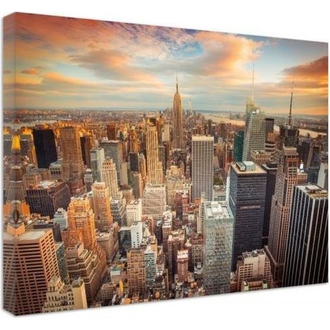 Stampa su tela, Tramonto su New York - 60x40 (1/4)