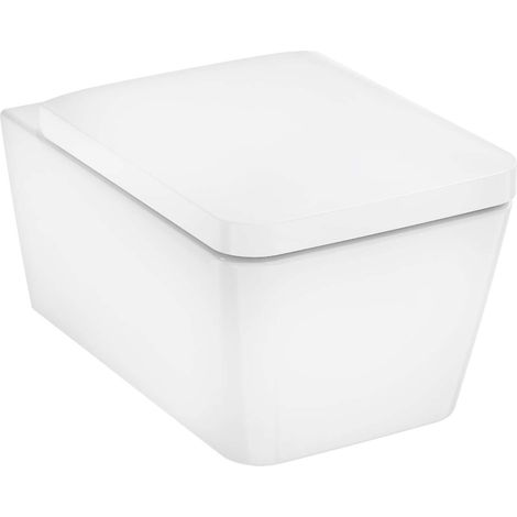 Hansgrohe EluPura Q - WC suspendu avec abattant SoftClose, Rimless, SmartClean, blanc 61117450 (1/5)