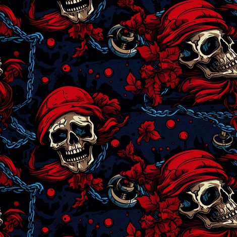 Tela Oxford decorativa para exteriores - Motivo de calavera I DX4066 (1/5)
