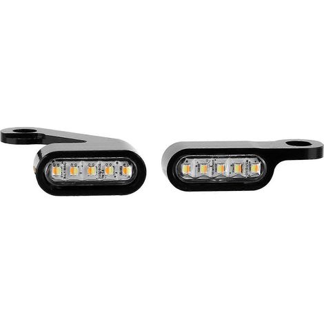 Mini feux de virage à LED, clignotants, alliage d'aluminium résistant à la corrosion, accessoires moto (1/5)