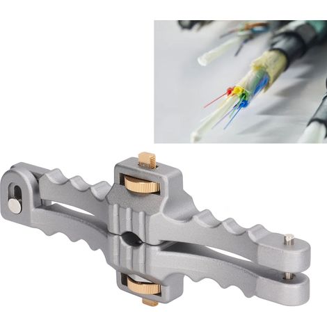 Pince à dénuder SI-01 pour câbles et fibres optiques d'un diamètre de 10 à 25 mm couteau d'ouverture de câble longitudinal avec ouverture de fenêtre et mécanisme d'alimentation de la tête de coupe. (1/5)