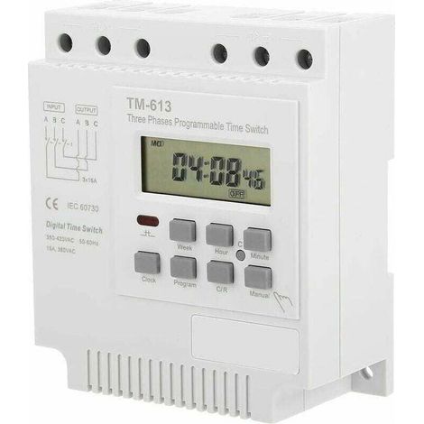 Minuterie Programable - Minuteur 380V TM-613 Commutateur de minuterie pour moteur triphasé (1/5)