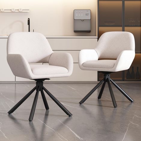 Lot de 2 chaises de salle à manger en chenille grise, dossier haut, clous cuivrés, pieds en bois massif, 61 x 55 x 92,5 cm, charge 136 kg (1/5)