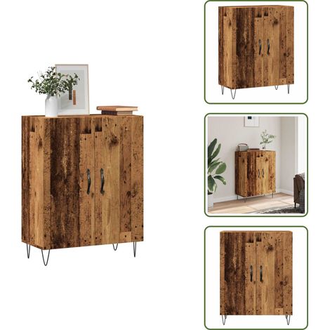 The Living Store Sideboard Altholz-Optik 69,5x34x90 cm Holzwerkstoff - Altholz Optik (1/5)